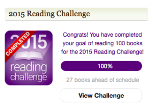 Goodreads Reading Challenge 2015